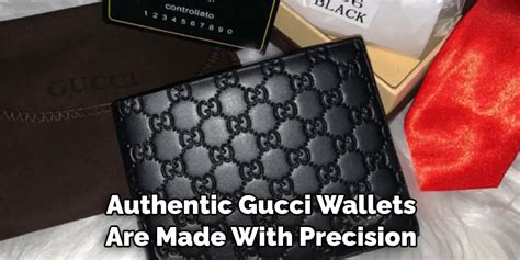 how to authenticate gucci wallet